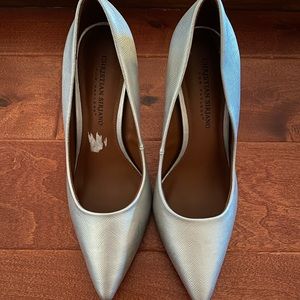 Silver 3 inch heels